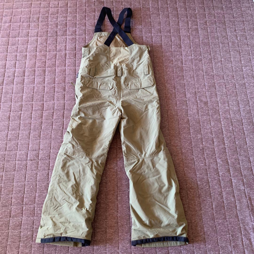 BURTON KIDS スノーボードビブパンツS 130サイズ カーキ