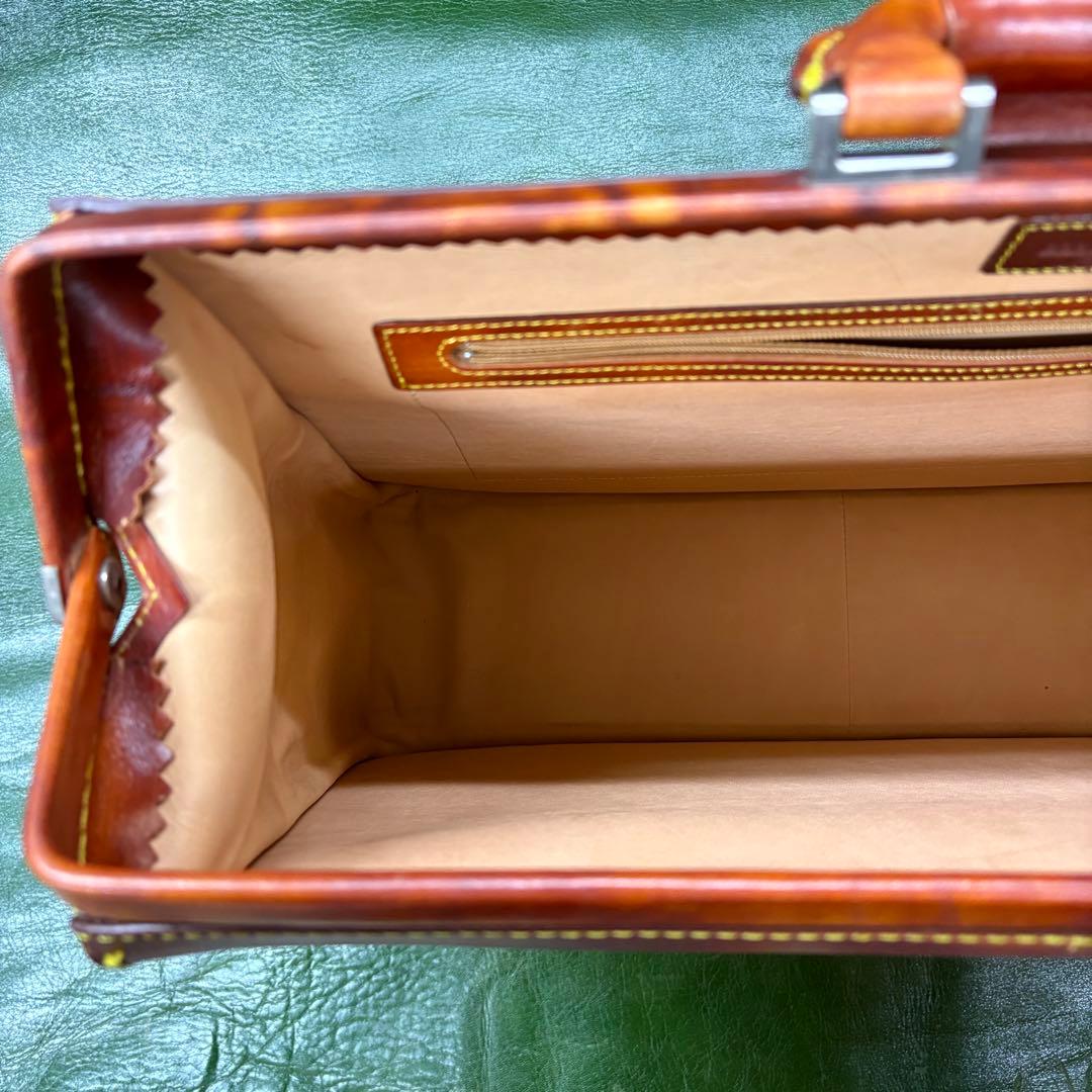 日本製牛革 ダレスバッグ 本革 レザーブリーフケース ビジネス 茶 ヴィンテージ