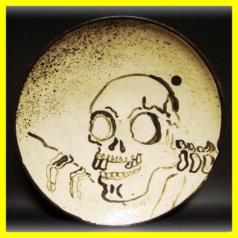 me504⑱『妖怪 がしゃどくろ 皿』　/骨董品 古美術 アンティーク 古玩