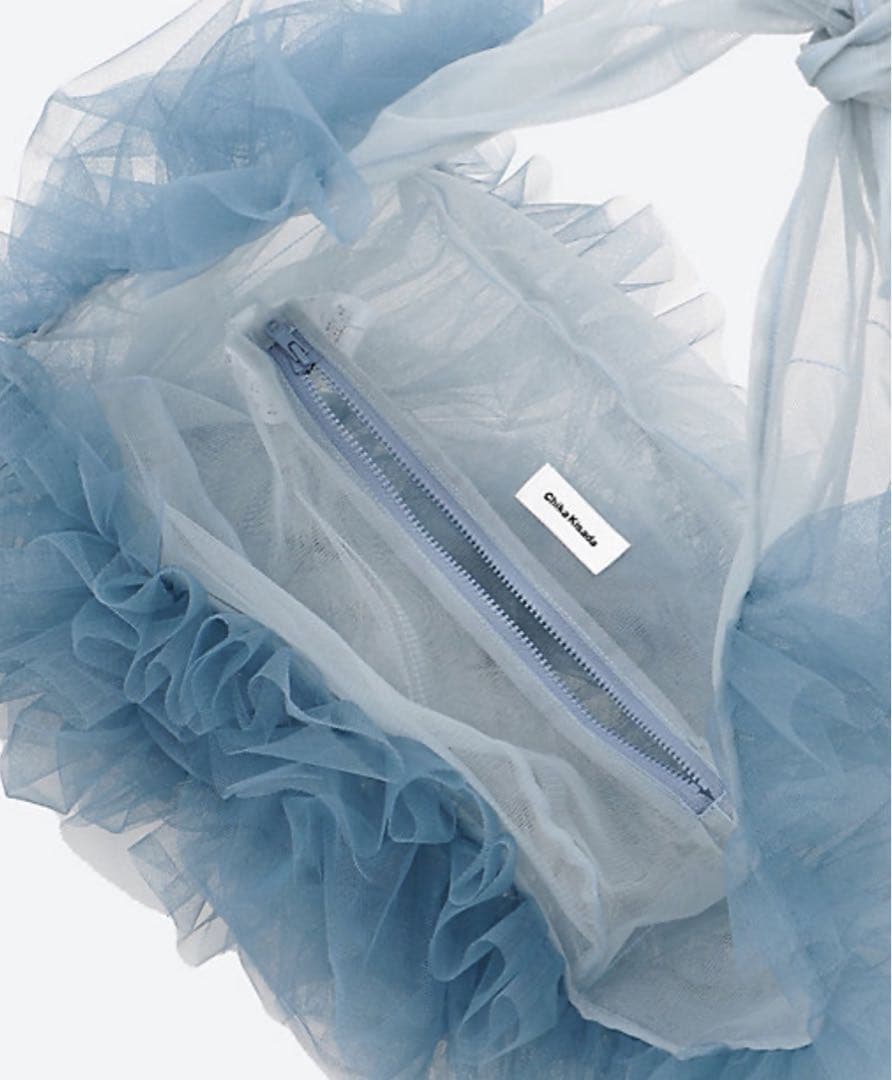 chika kisada チュールバッグ ビスチェ 水色