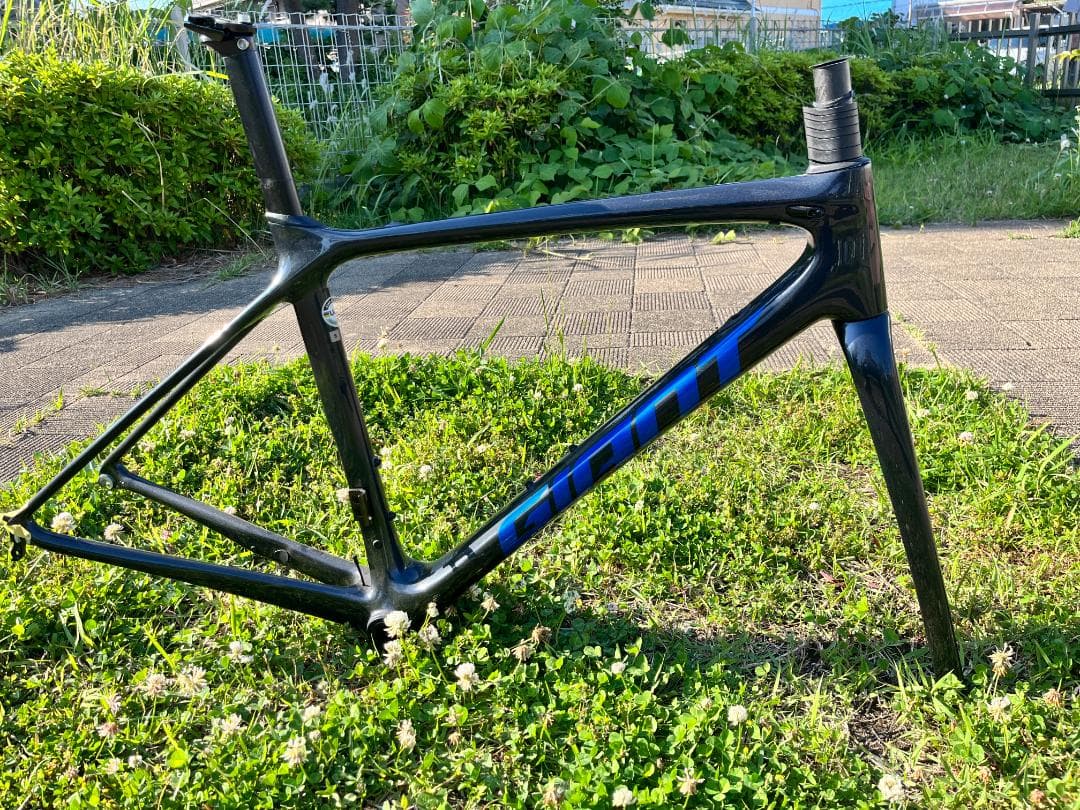 たこちゃんGIANT TCR カーボンフレーム ブラック/ブルー
