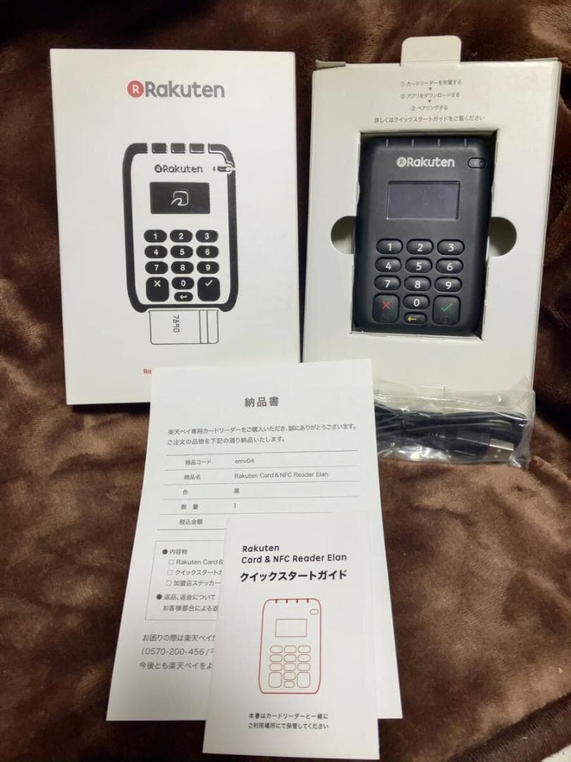 状態良好　楽天ペイ 楽天Pay カードリーダー　NFC Reade 黒