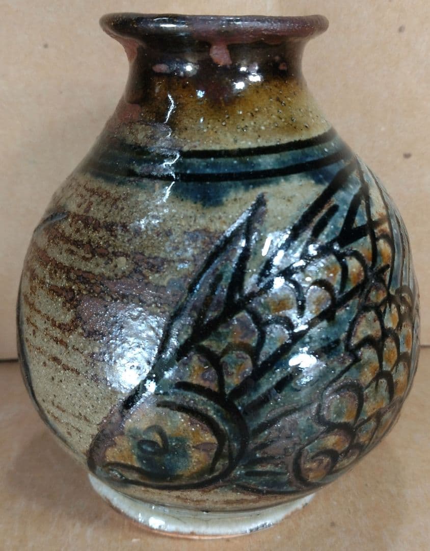 毎日オークション落札品【本物保証】金城次郎「壷屋焼 徳利 ぐい呑」2セット全共箱