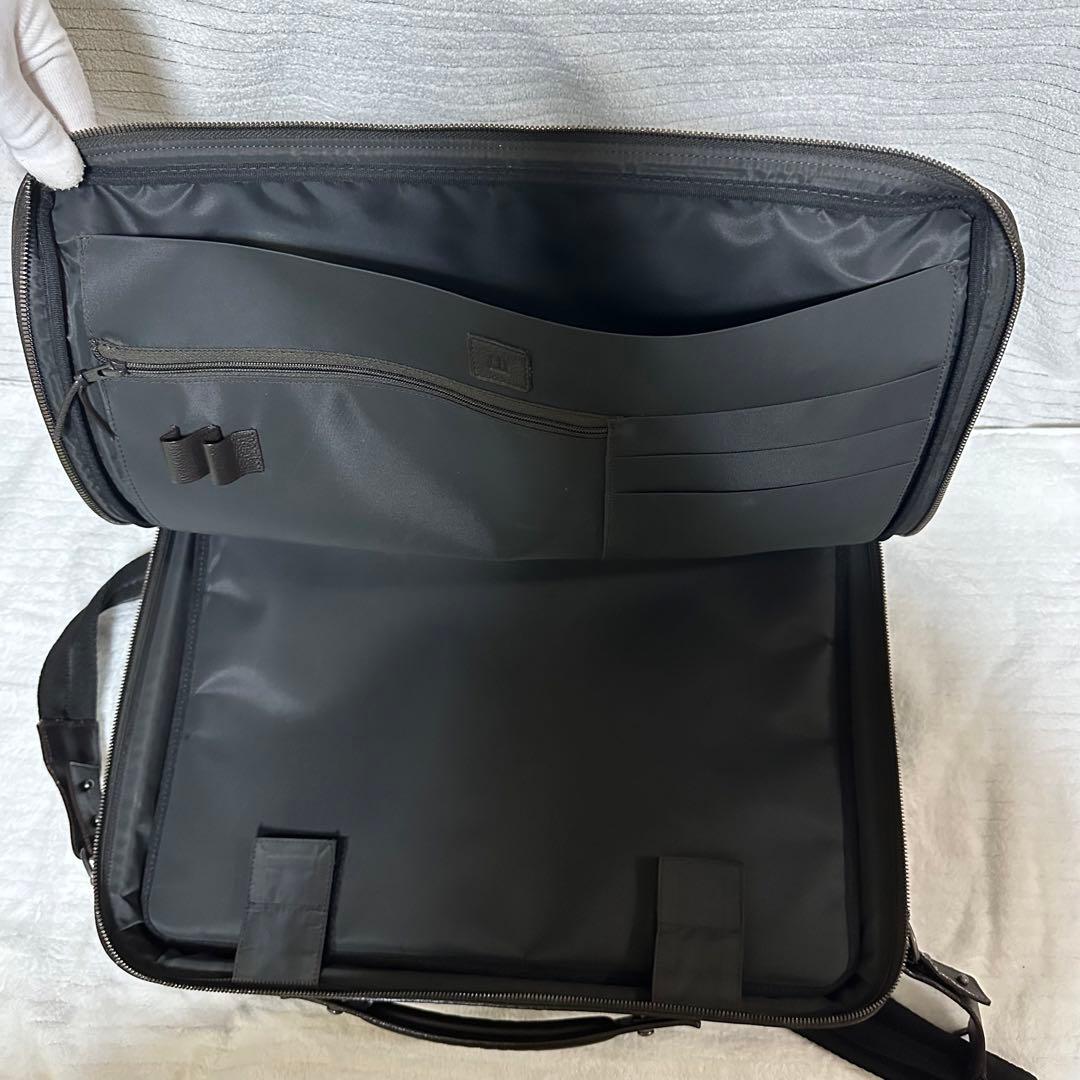 【美品】dunhill（ダンヒル） ブリーフケース 大容量 A4収納可 バッグ