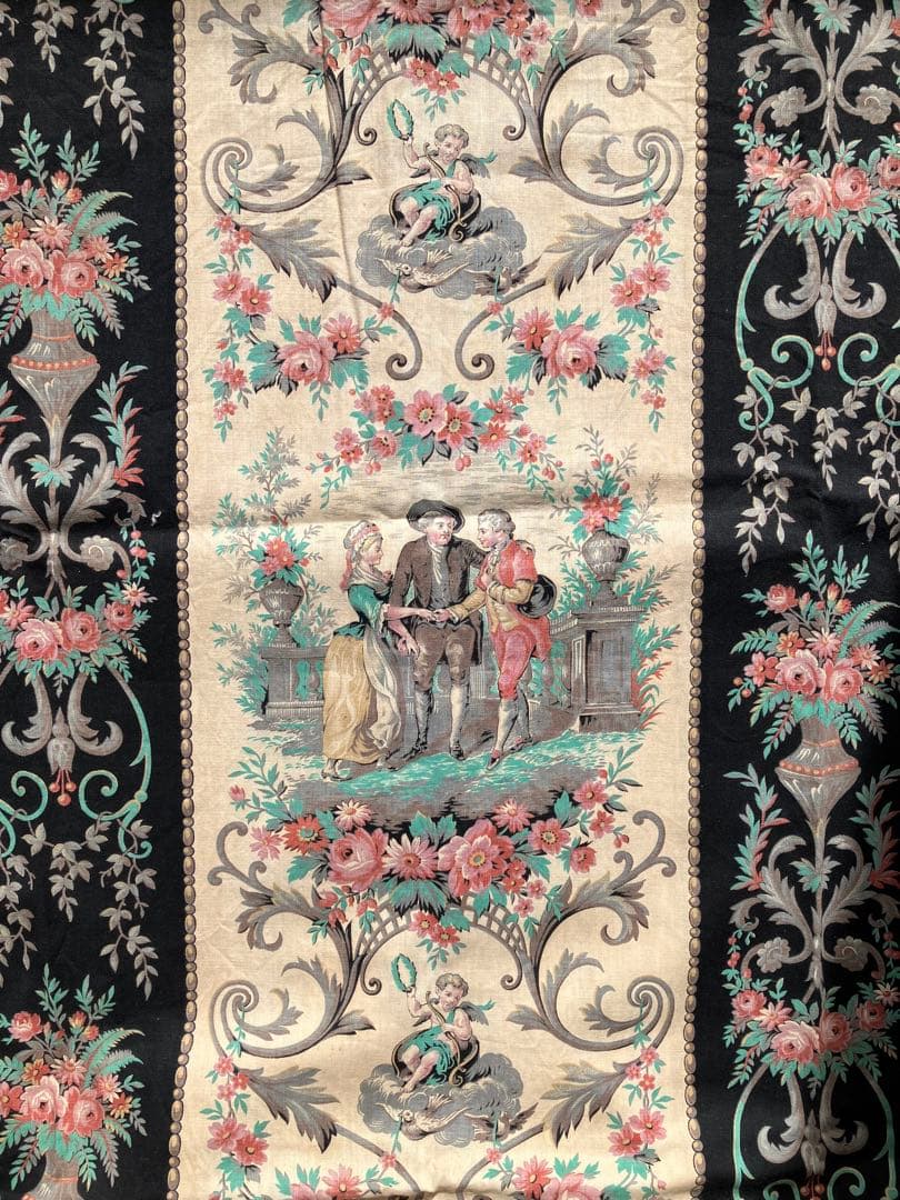 コレクターズアイテム　19世紀NⅢ時代　ルイ16世とマリーアントワネット　大判布