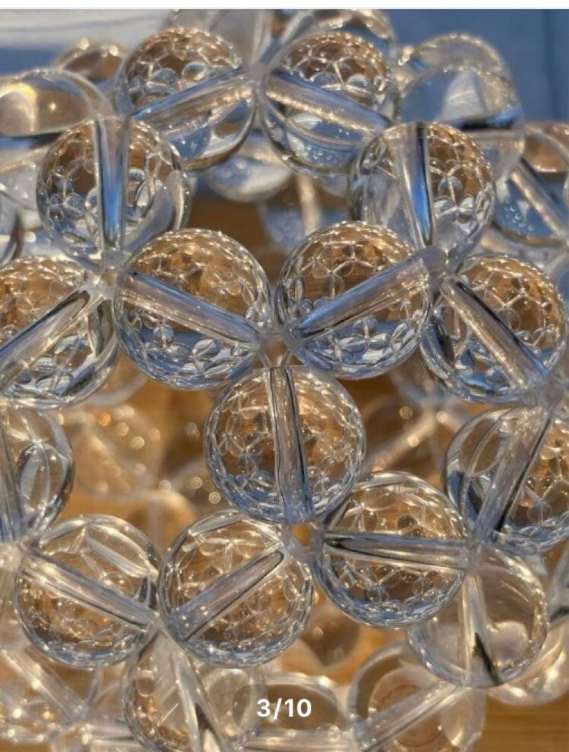 【お値下げ中です】神聖幾何学フラーレン 高品質水晶AAA 12mm玉