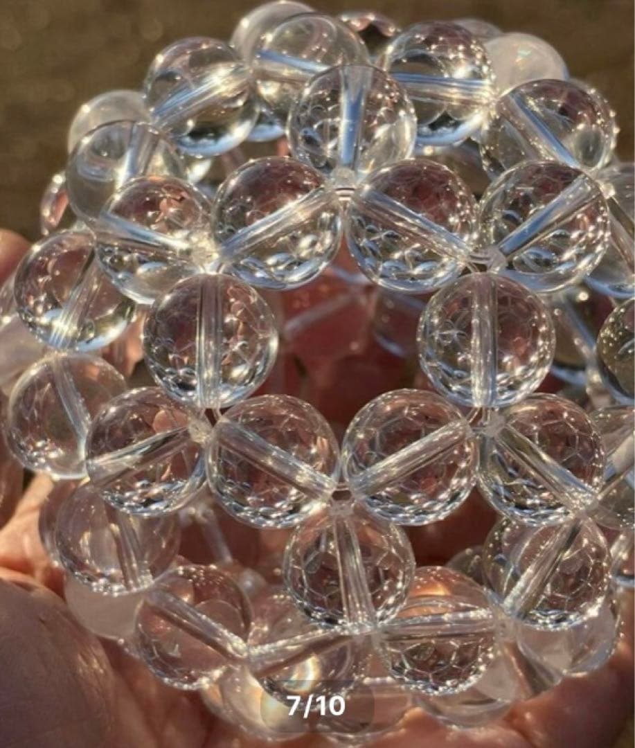 【お値下げ中です】神聖幾何学フラーレン 高品質水晶AAA 12mm玉