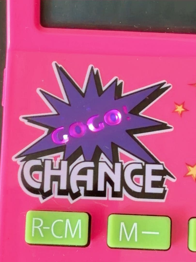 レア　ジャグラー電卓 ピンク