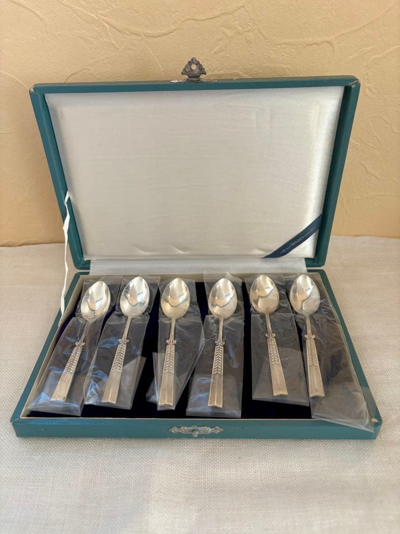 銀製　ティースプーン5本　銀座和光