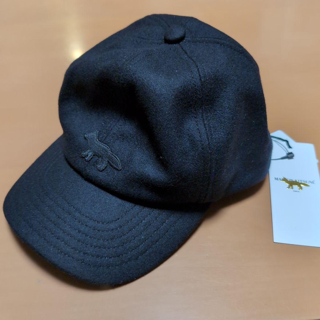 メゾン・キツネ　キャップ　ブラック