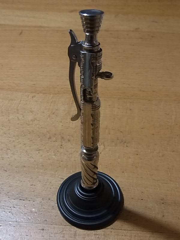 中山英俊 ボルトアクション・ボールペン ステンレスダマスカス TETORI彫金