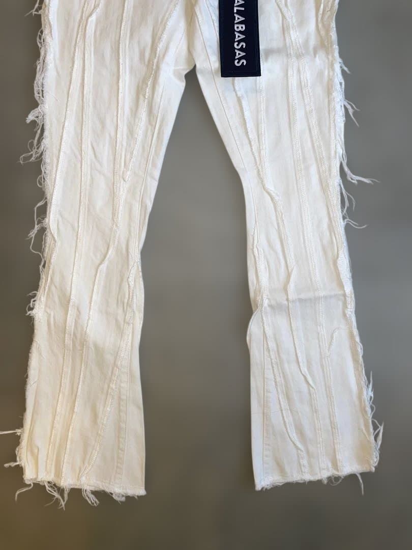 valabasasバラバサス スキニーフレアデニム ホワイト28 ラスト一点‼️