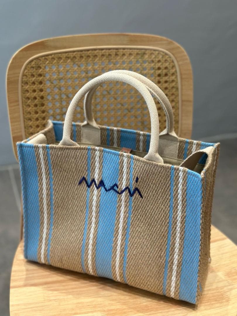 MARNI ストライプバスケット2way バッグ マルニ