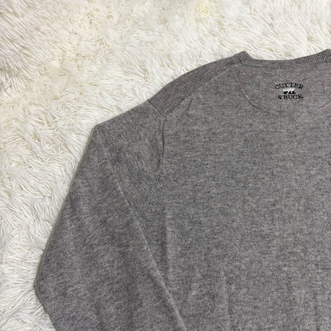 CUTTER&BUCK カシミヤ100% Vネック ニット セーター Lサイズ
