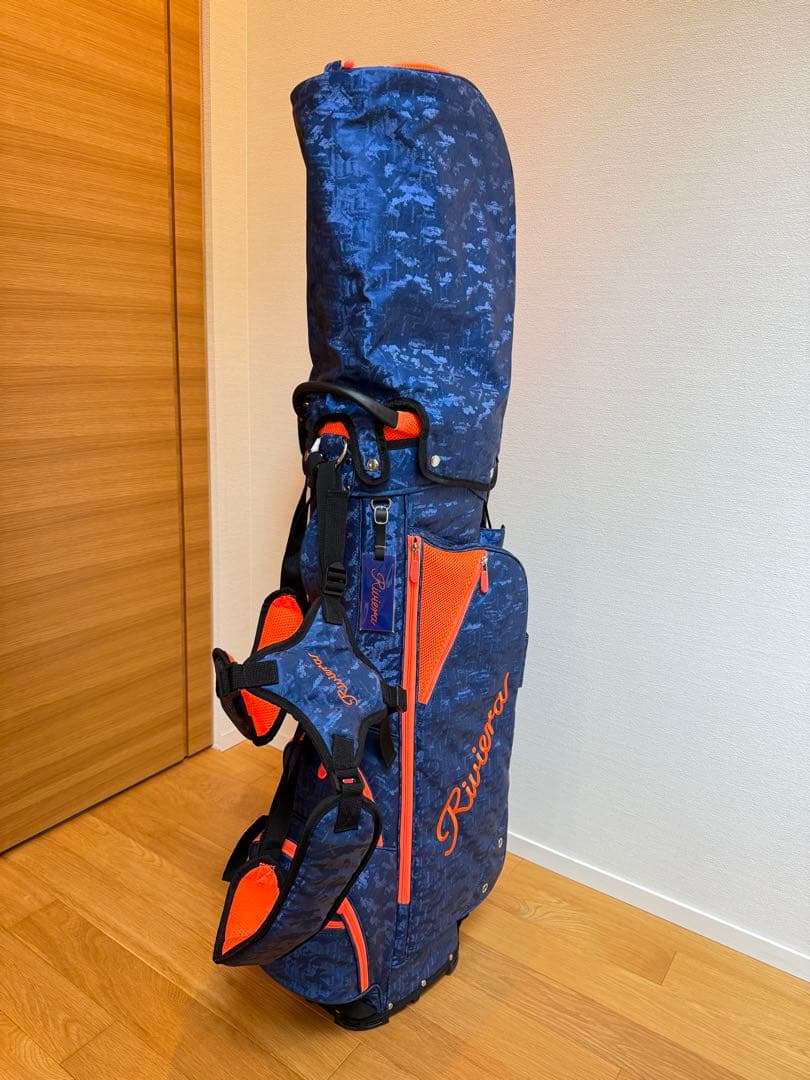 Riviera キャディバッグ ネイビー/オレンジ