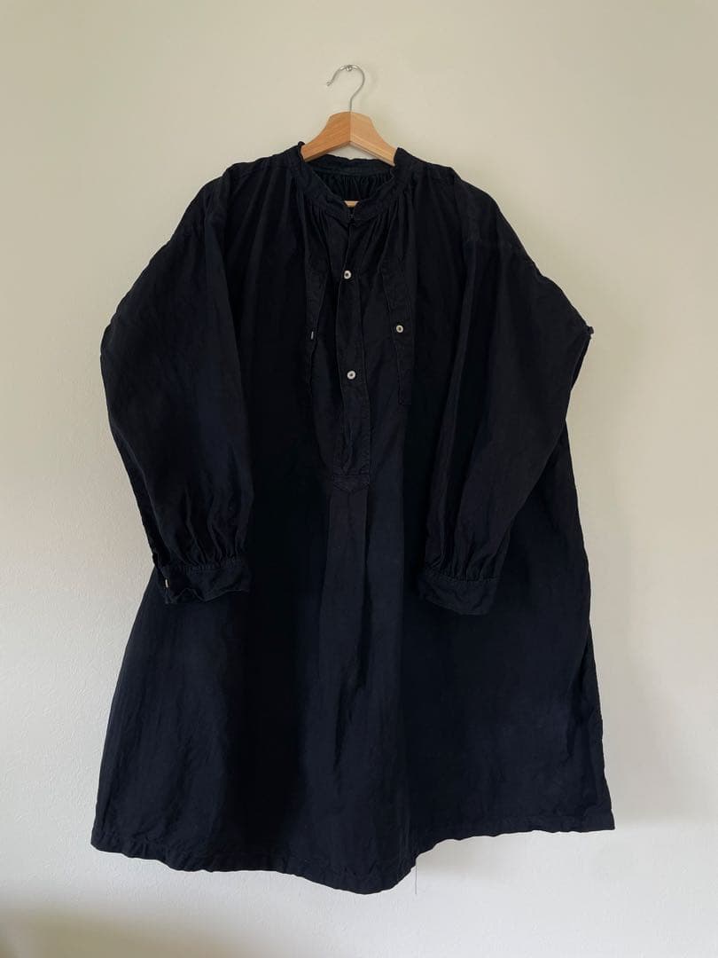 ~1920s フレンチヴィンテージ　indigo cotton Biaude