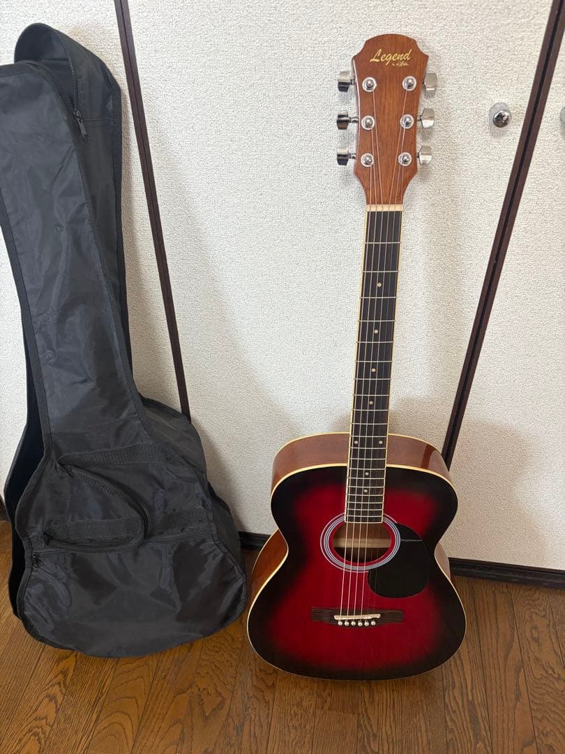 Legend アコースティックギター レッド/ブラック