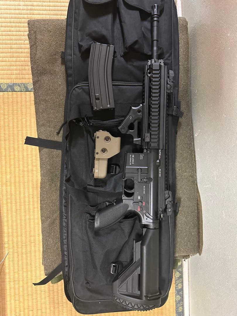 エアガン ブラック ライフル マガジン付き