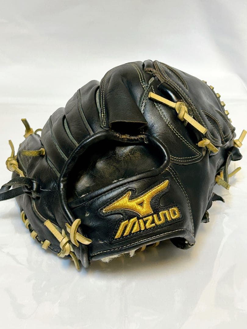 【ミズノプロ・軟式ピッチャー用】ブラックカラー ミズノ オイルメンテ済