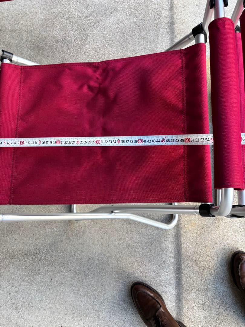 バーガンディ アウトドアチェア 2脚セット （シート高460mm）