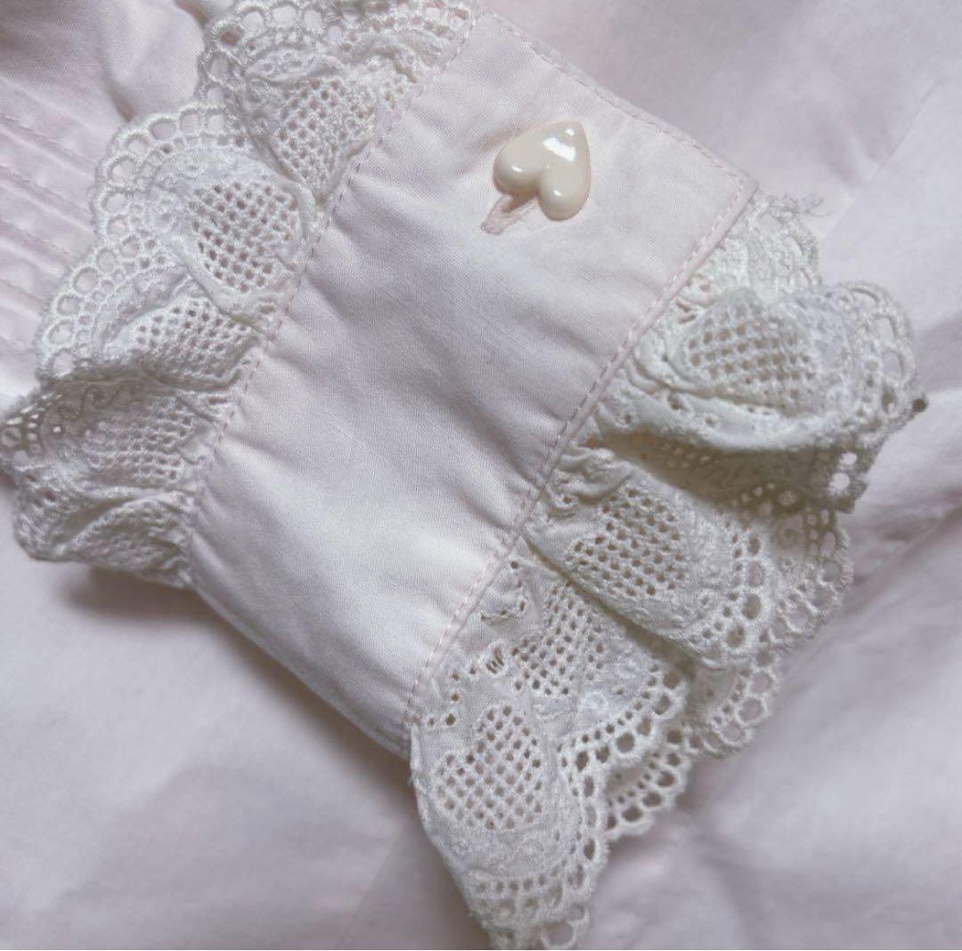 s*す様 BABY ベイビー 長袖ブラウス 薄ピンク