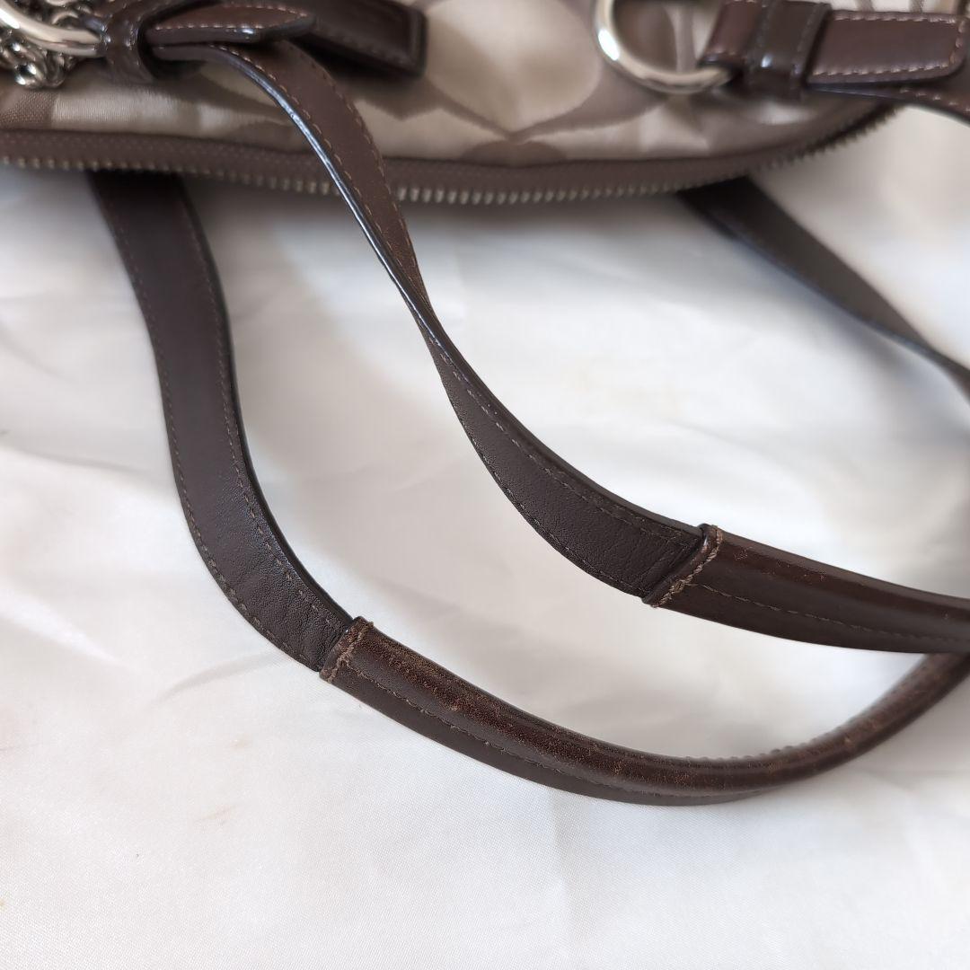 COACH ベージュ ブラウン バッグ