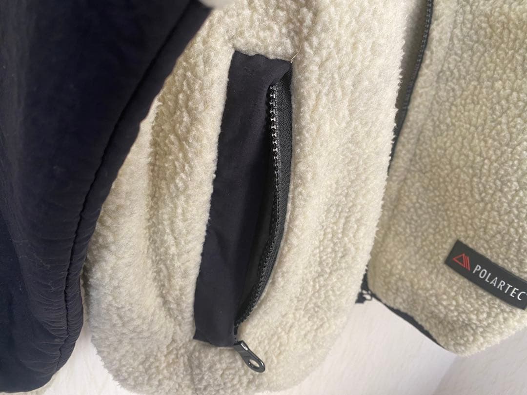 TEAM DAIWA フリースジャケット LLサイズ ホワイグレー(即購入可能)