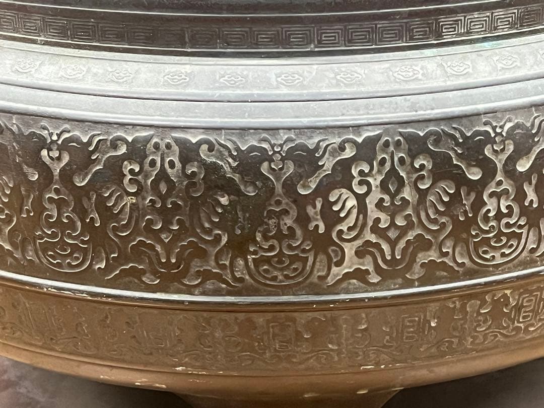 超大銅火鉢　￼直径52cm ￼￼送料込み