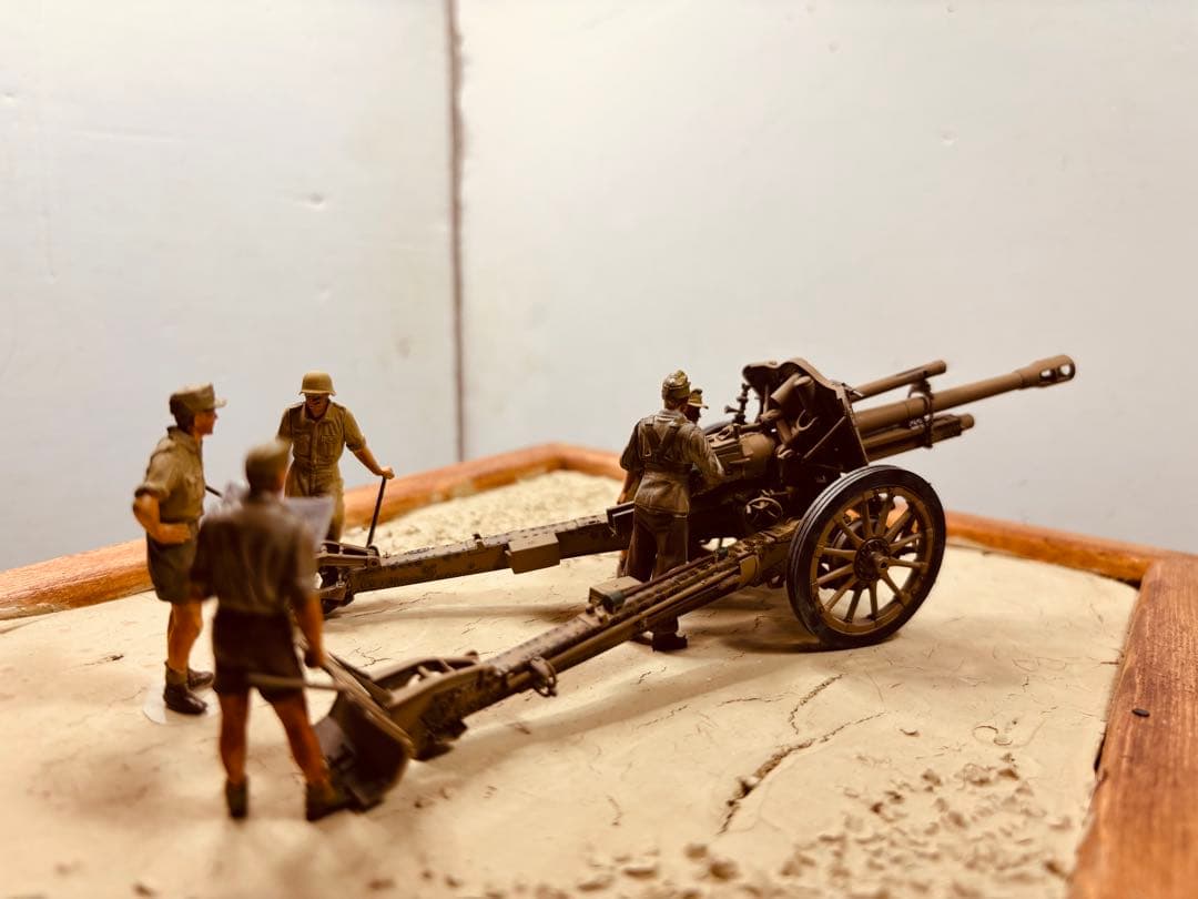 1/35 ドイツアフリカ軍団3tハーフトラック　105mm軽榴弾砲