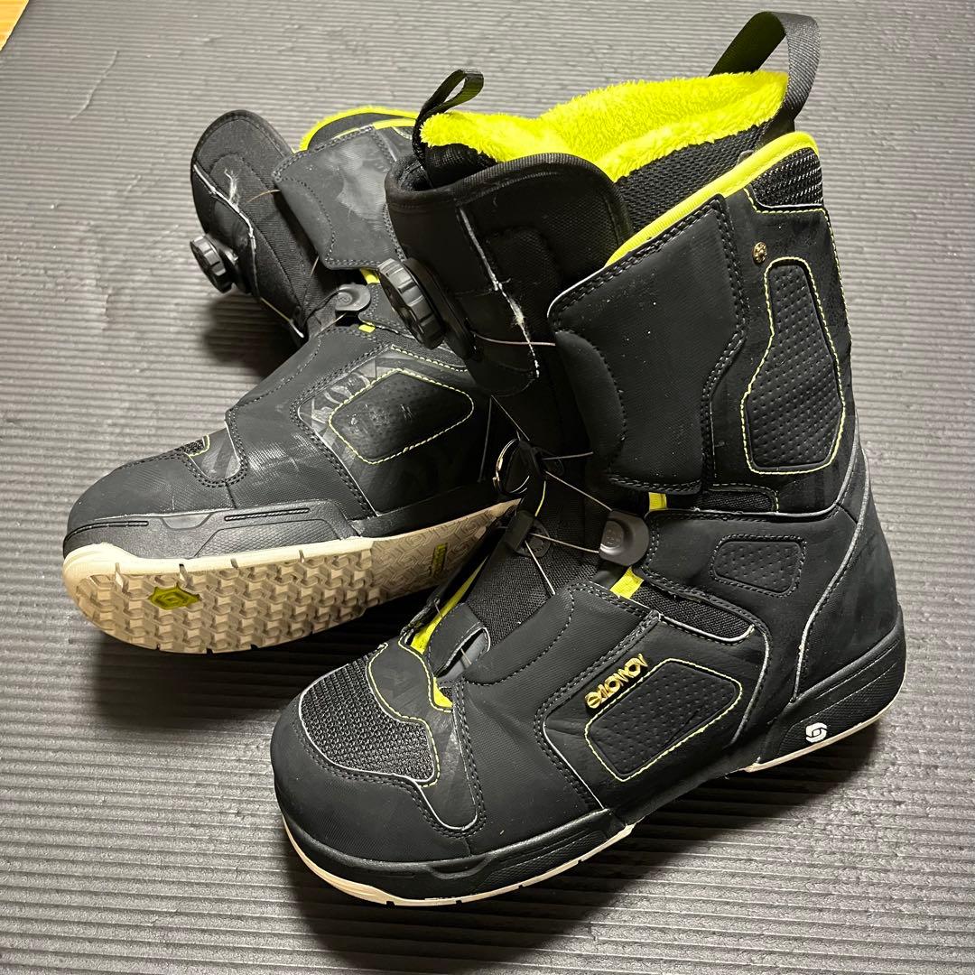 【最終値下げ】SALOMON スノーボードブーツ ブラック/イエロー