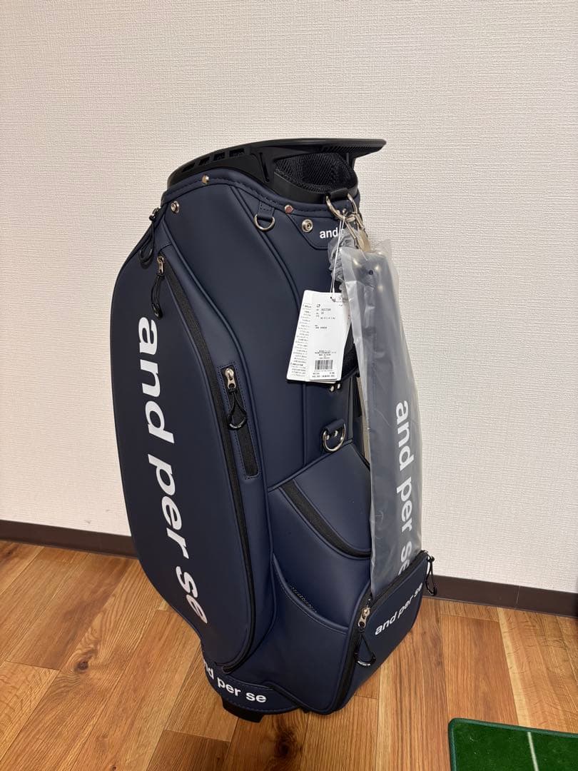 and per se ゴルフバッグ ネイビー