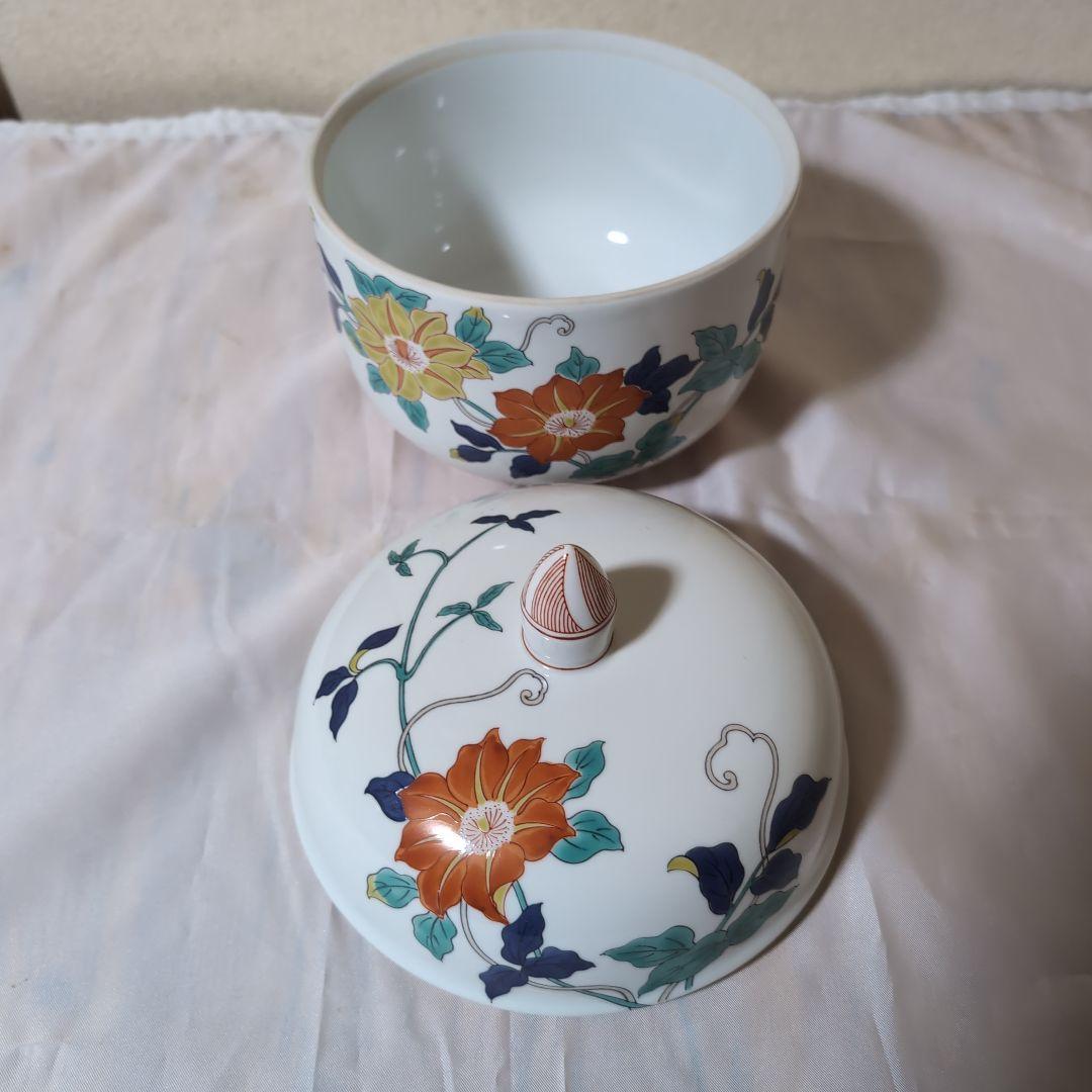 古伊万里蓋付き菓子鉢