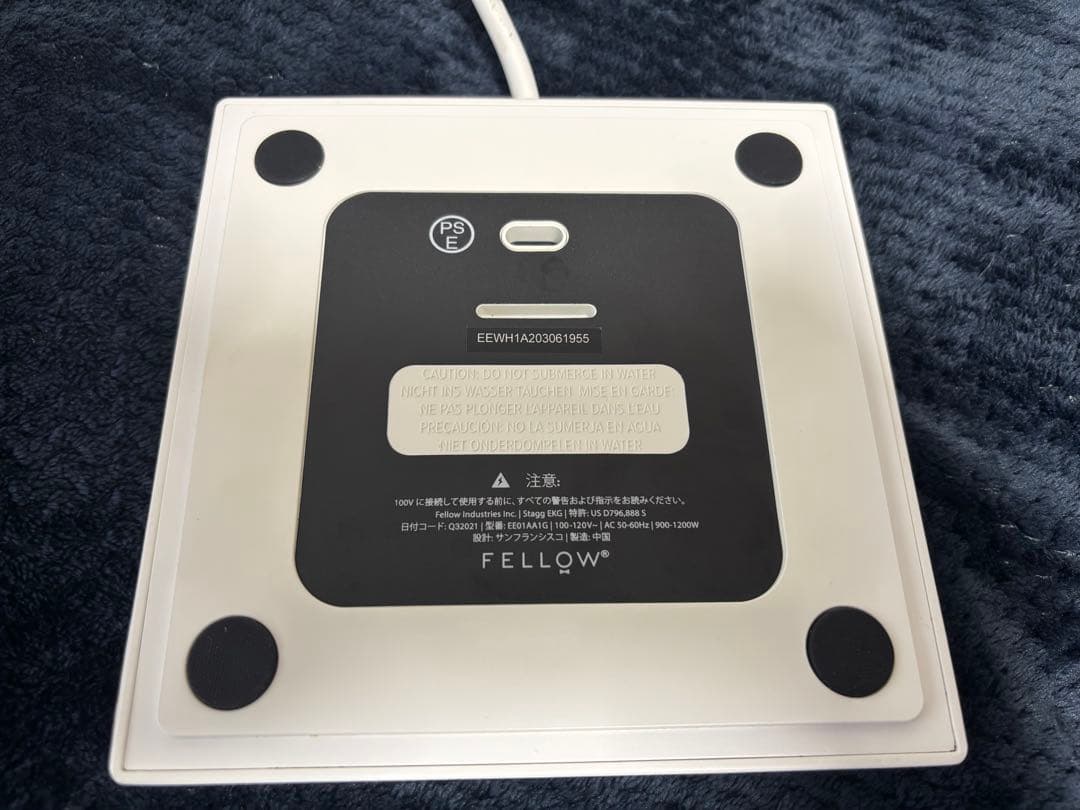 Fellow Stagg EKG電気ケトル ホワイト0.9L ホワイト ウッド