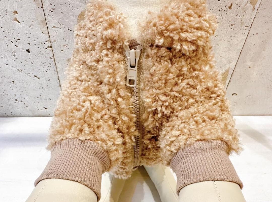 DENIM ROSE ワッペンボアジャケット