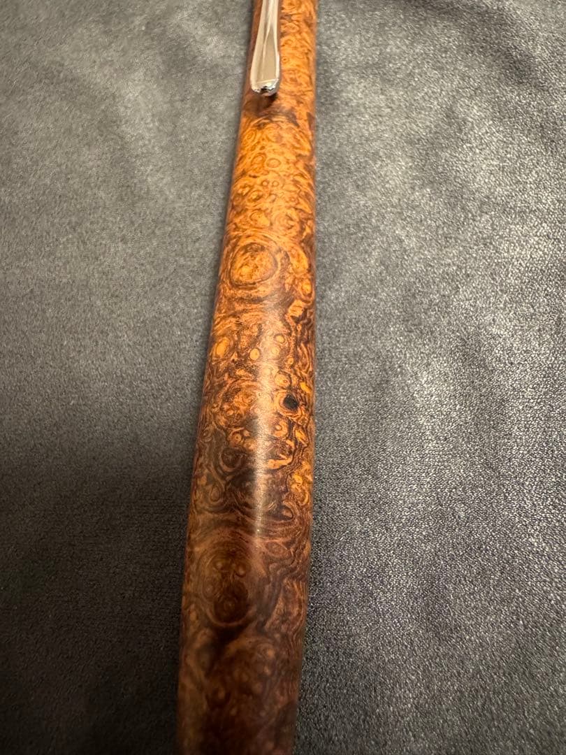 工房楔　ペンシル楔　ローズウッド　こぶ杢　真鍮パイプ