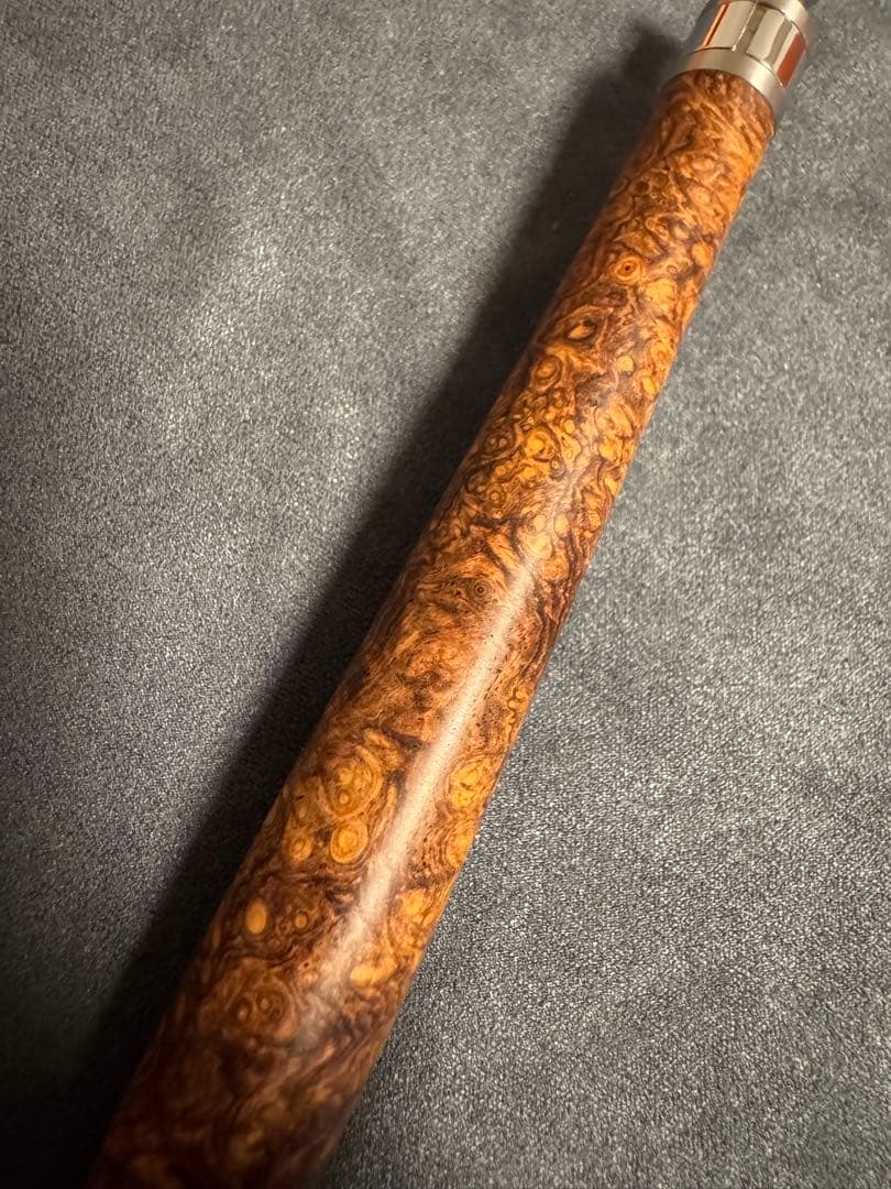 工房楔　ペンシル楔　ローズウッド　こぶ杢　真鍮パイプ