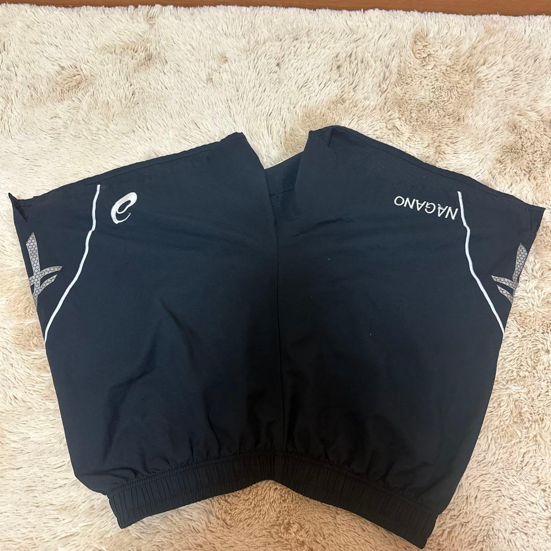 NAGANO バレーボールパンツ 黒 ストライプ