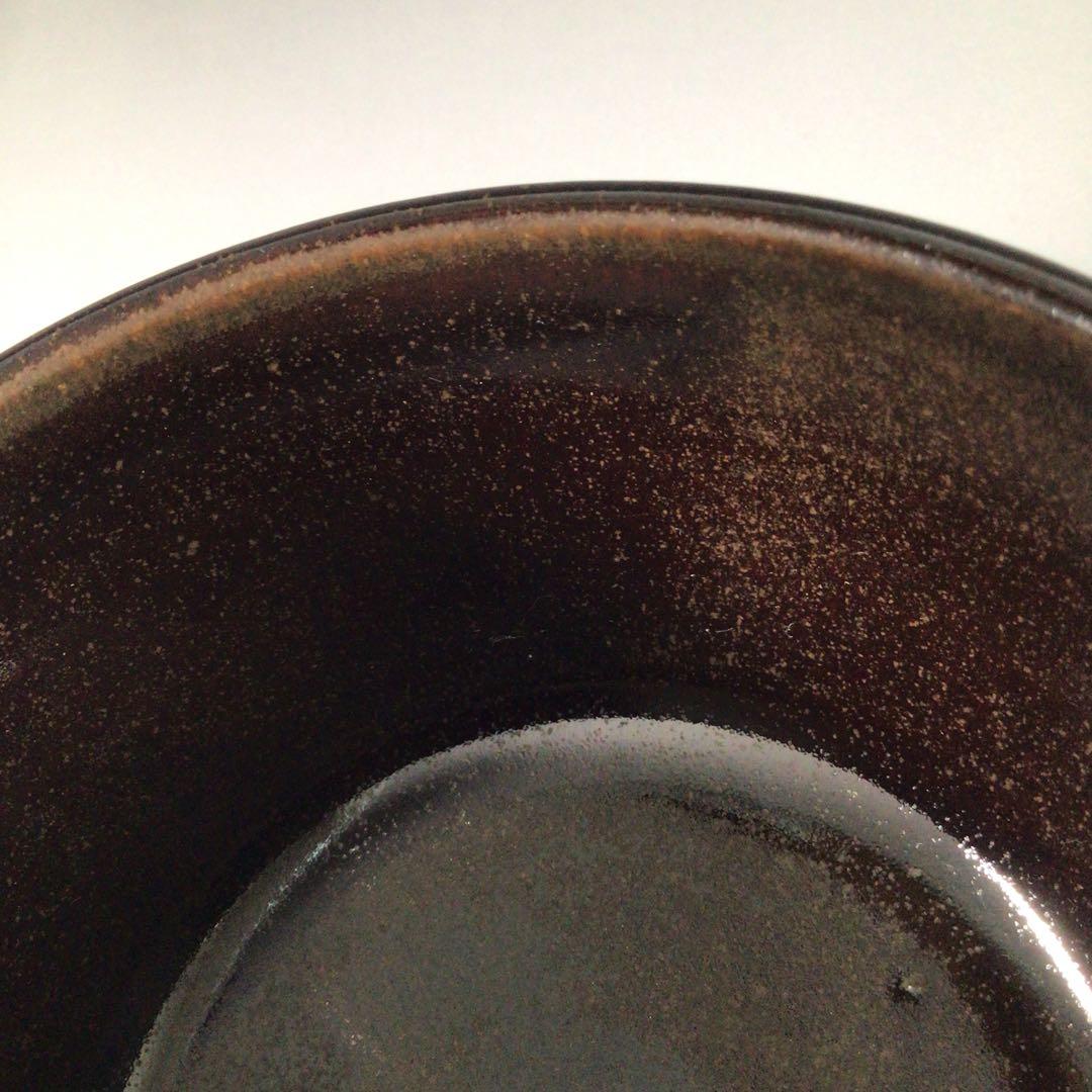 Ｒ８１１　茶碗　『膳所焼　陽炎園造』『表千家　堀内宗完　箱書』『干支茶碗』　共箱