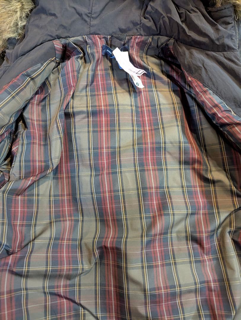 3wayファー付きロングモッズコート 黒　メンズ　М