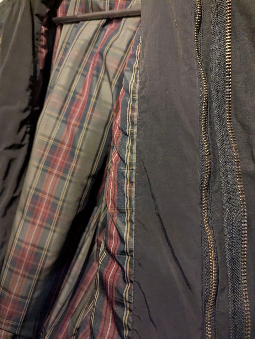 3wayファー付きロングモッズコート 黒　メンズ　М