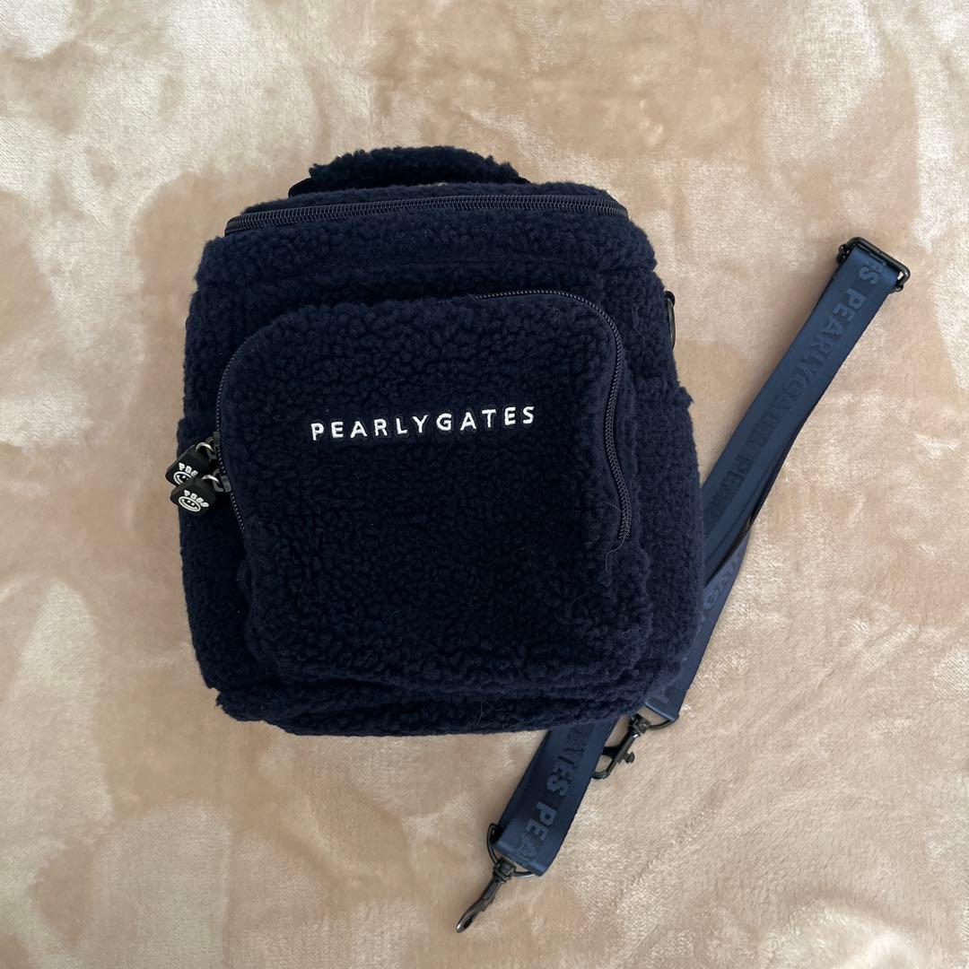 PEARLY GATES ネイビー モコモコ　保冷バッグ