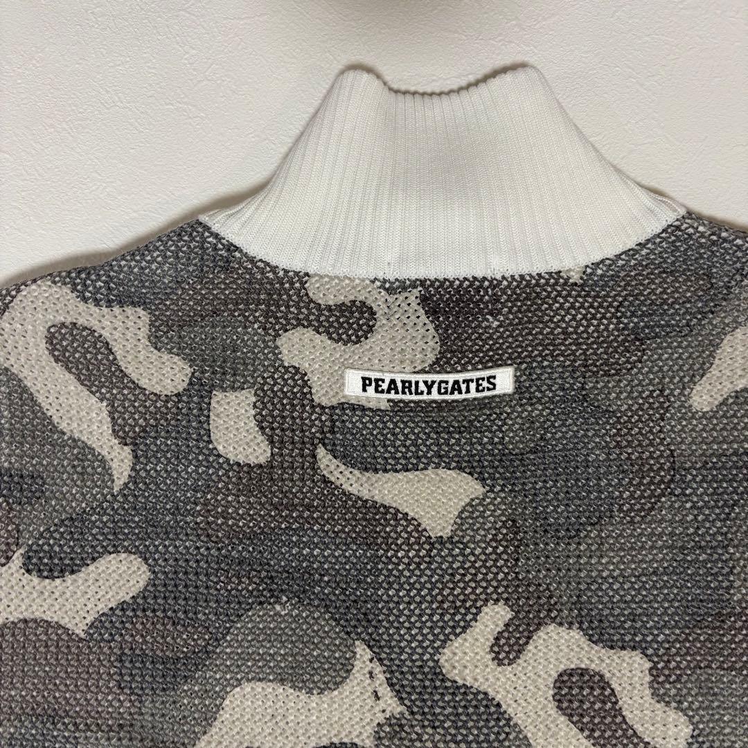 パーリーゲイツ　メッシュカモフラ柄 ジップアップブルゾン ゴルフウェア サイズ4