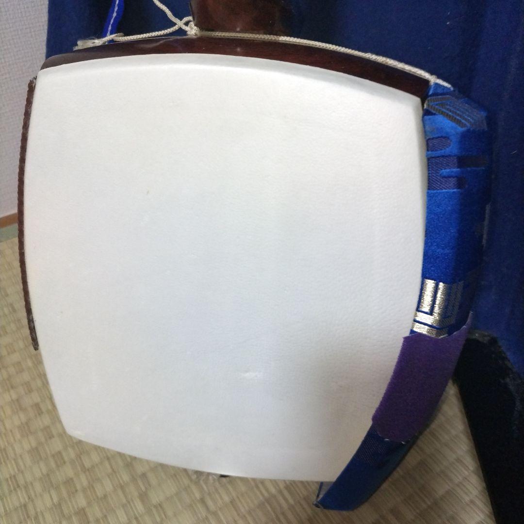 三味線 中棹 東さわり有り　短棹　破れ無し　ハードケース付き