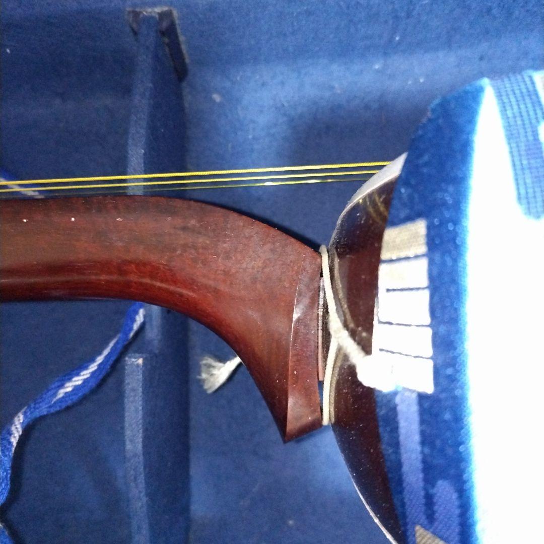 三味線 中棹 東さわり有り　短棹　破れ無し　ハードケース付き