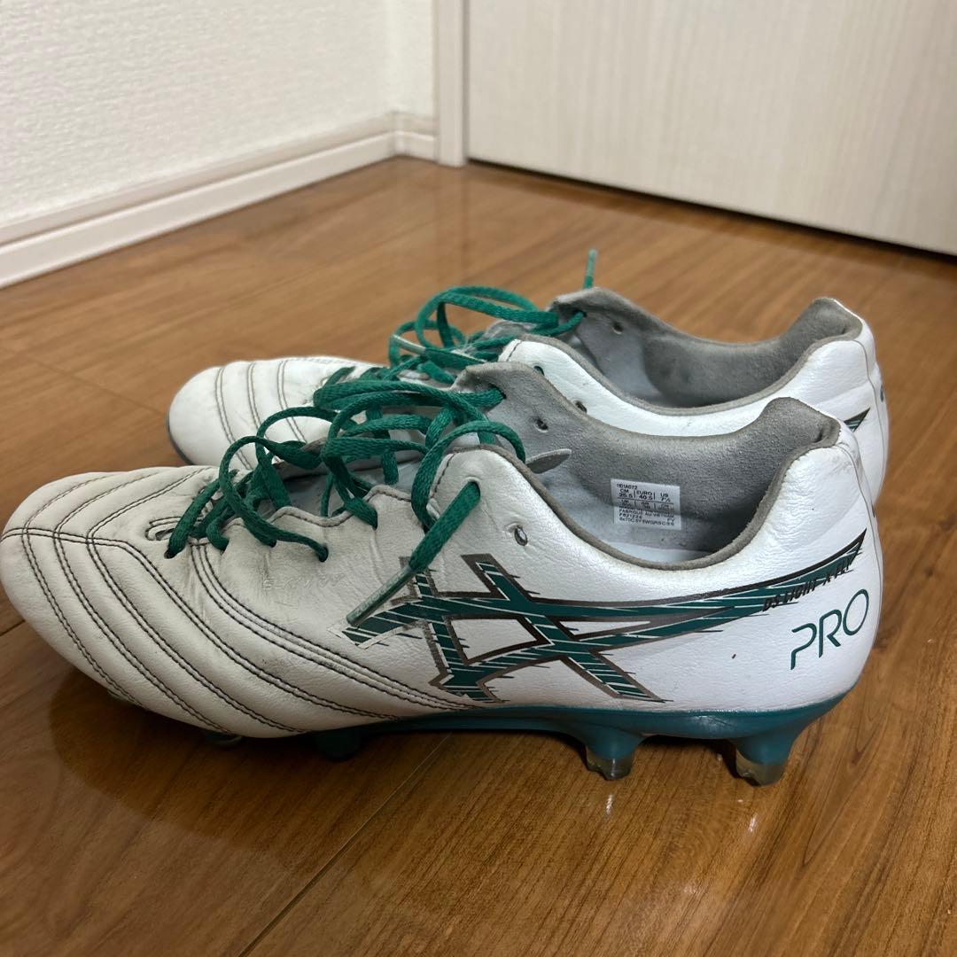 アシックス PRO サッカーシューズ ホワイト/グリーン