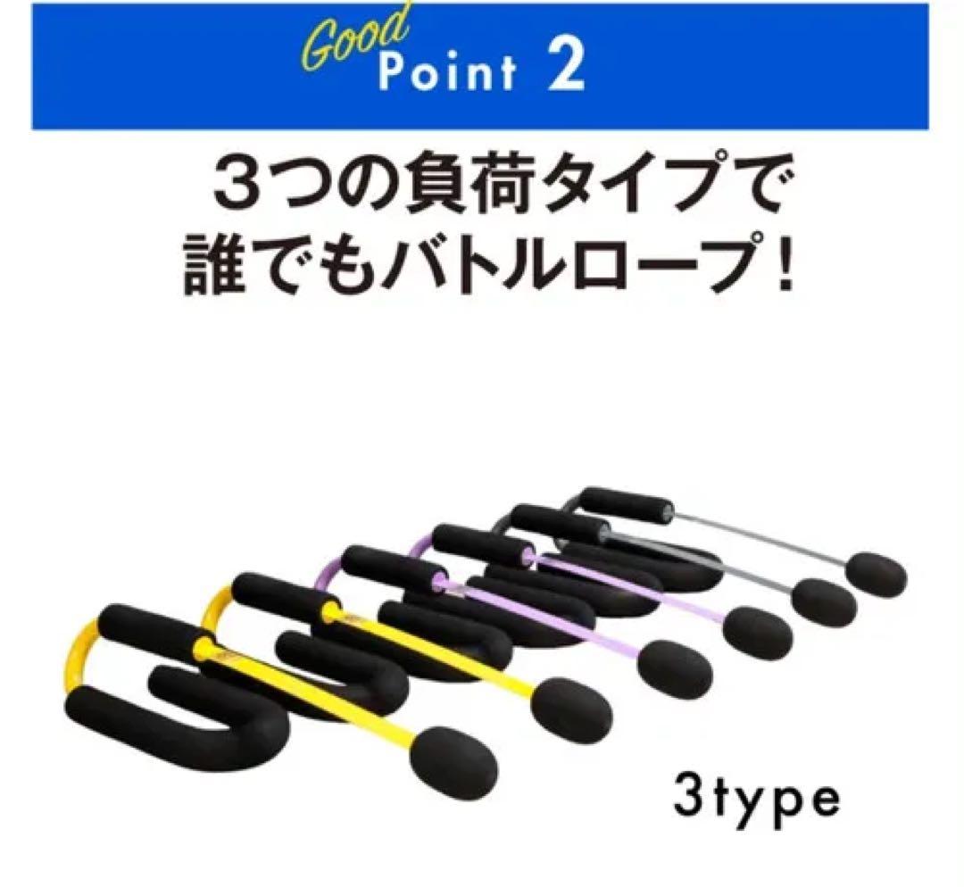 新品】ロープのいらないバトルロープ　Z-Rope！パープル　持って上下に振るだけ