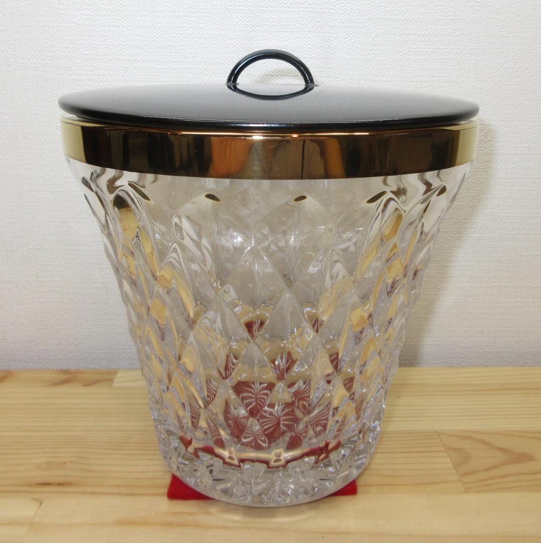 送料込【逢絢亭・新品】茶道具 水指 義山 クリスタル 金縁末広 大中繁明 共箱