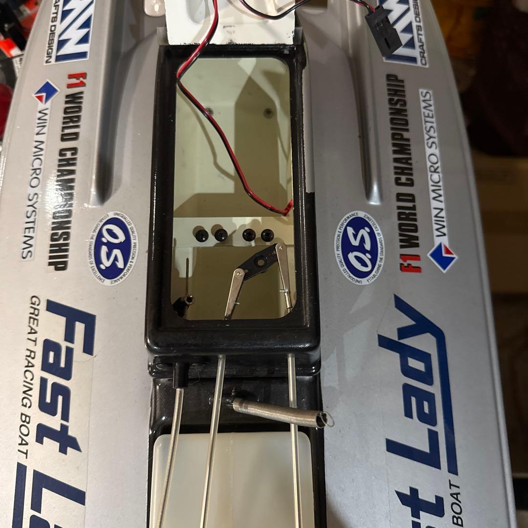 ABCホビー Fast Lady OS MAX XM船外機エンジン付 程度良品