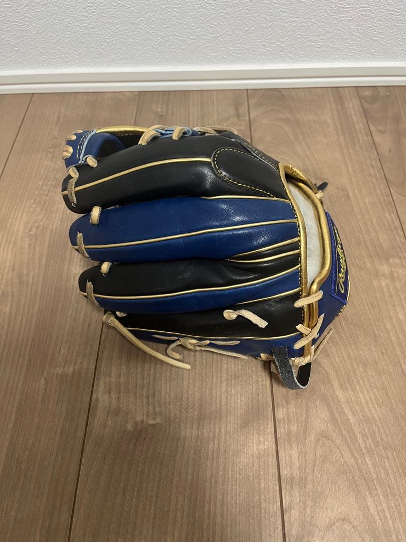 Rawlings ウィザード　軟式グローブ 黒/青/金