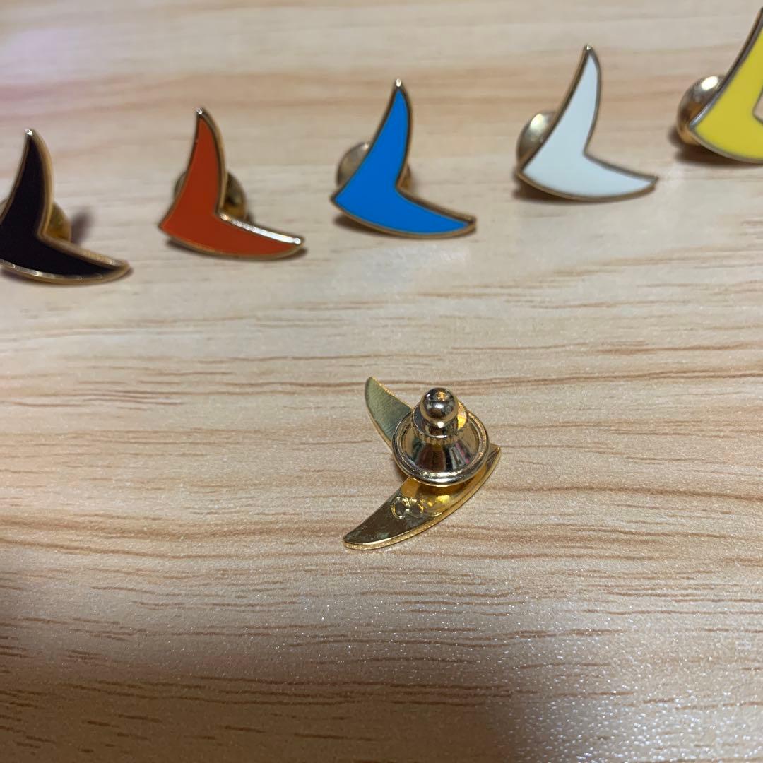 ミナペルホネン bird ピンバッジ 6色セット バード ブローチ